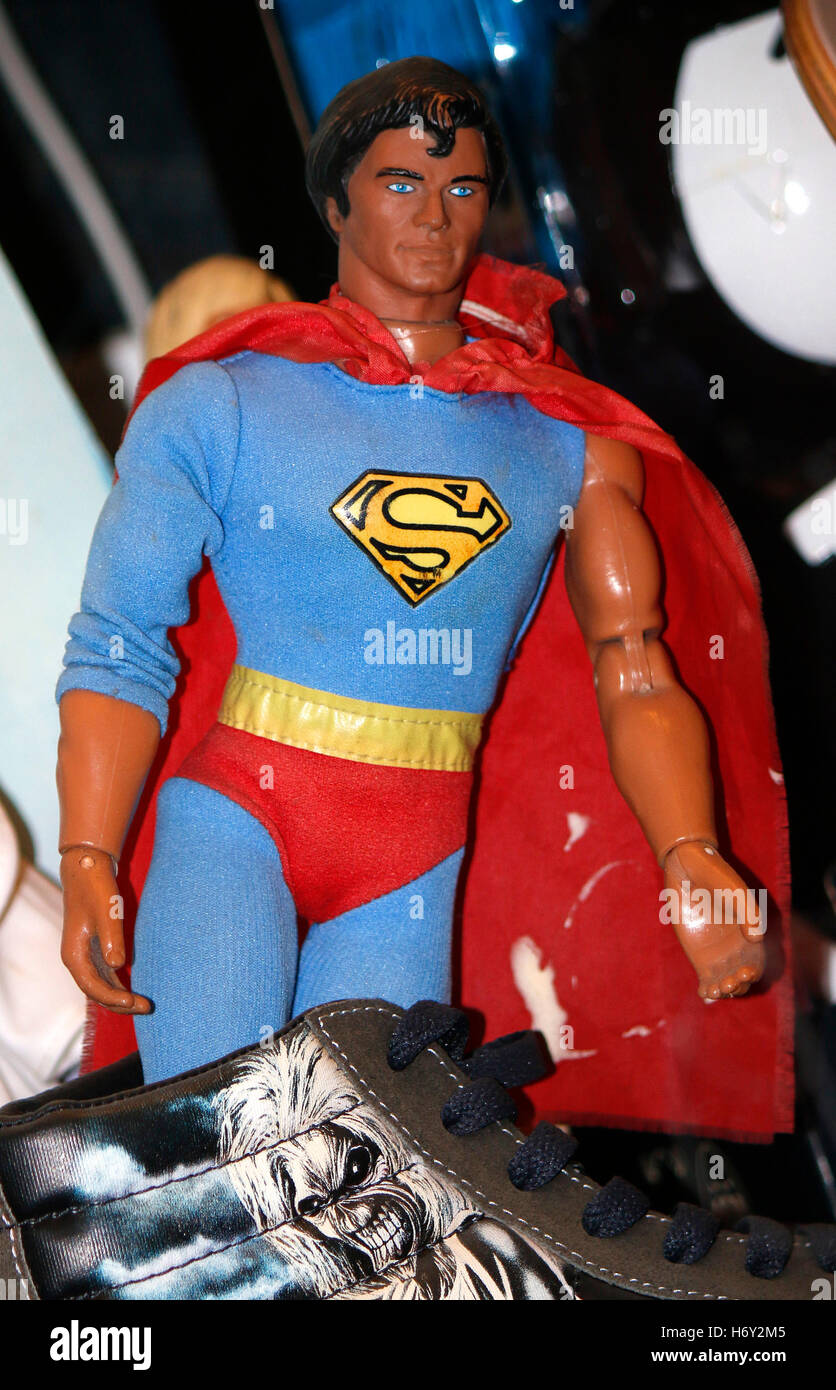 Superman Figur, Berlin. Stockfoto