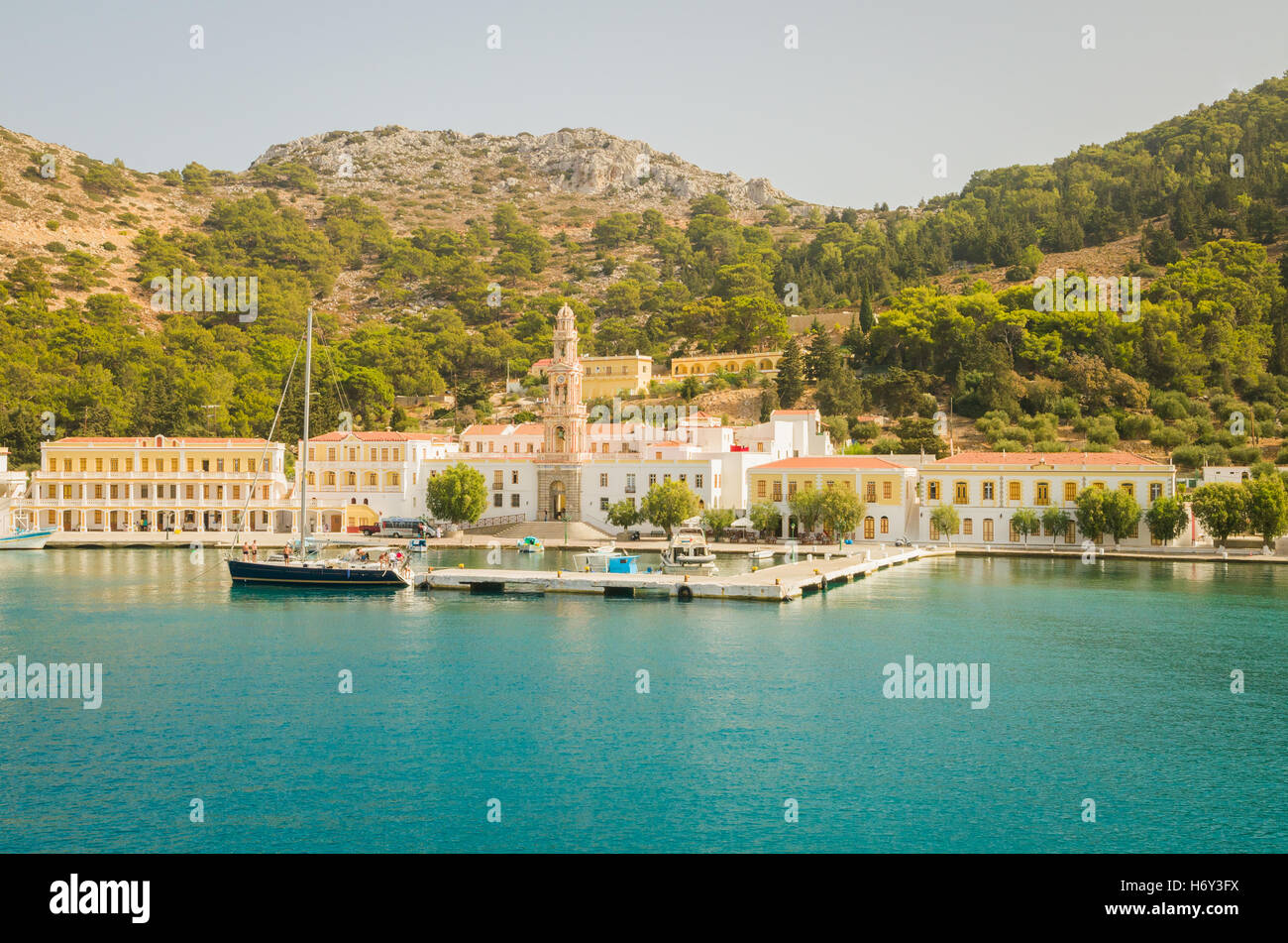 Panormitus Kloster, Symi - Griechenland Stockfoto