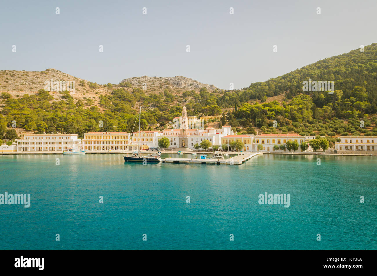 Panormitus Kloster, Symi - Griechenland Stockfoto