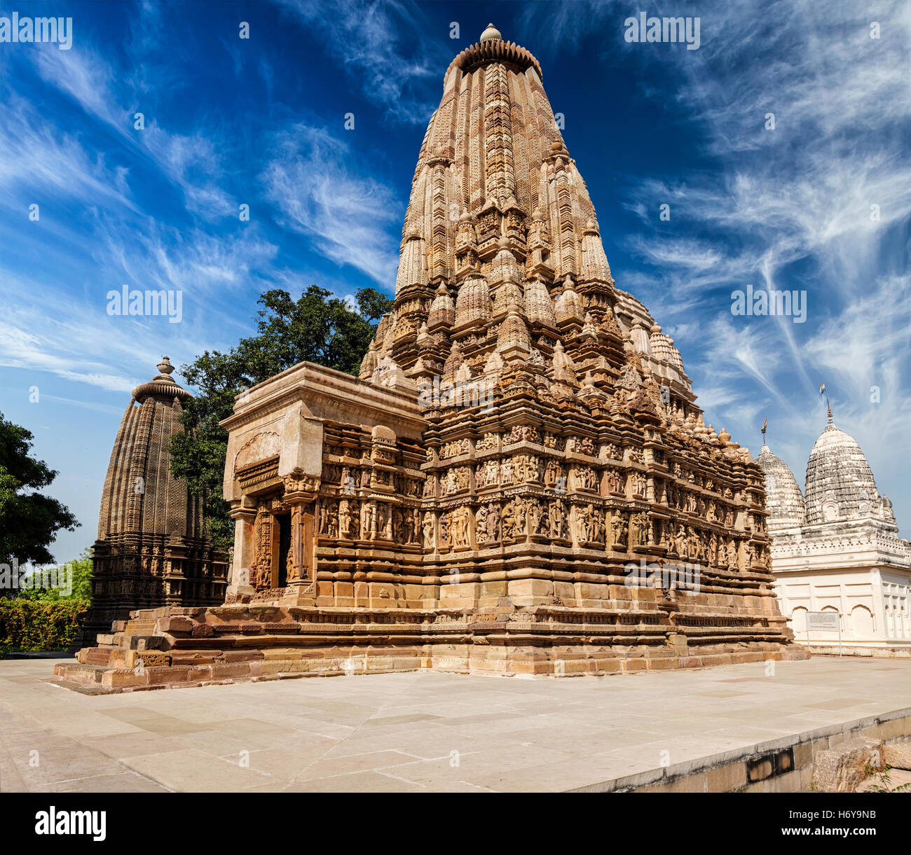 Vaman Tempel in Khajuraho Stockfoto