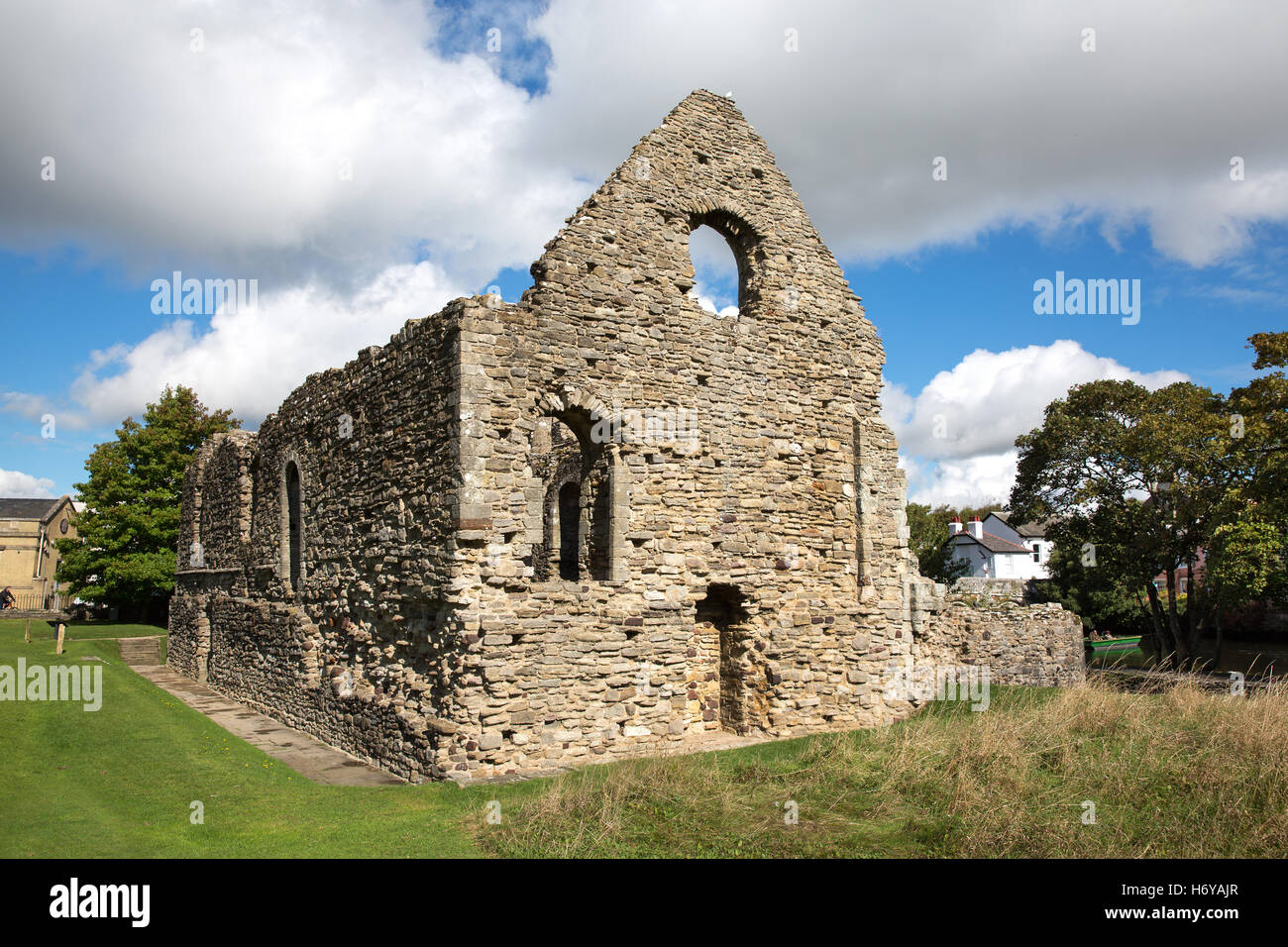 Christchurch Norman House, ein English Heritage Site in Christchurch, England. Stockfoto