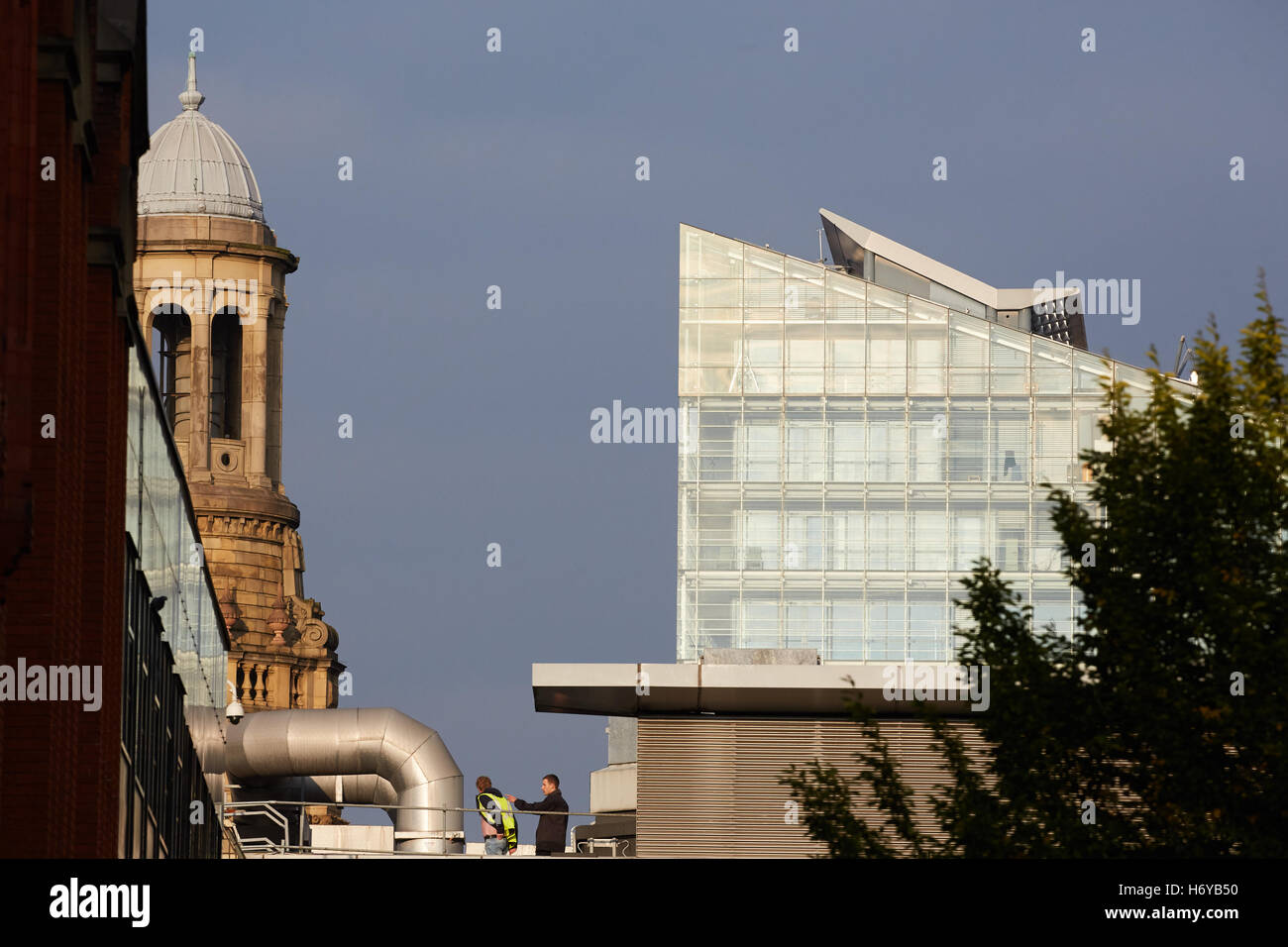 Ein Manchester Deansgate Wohnungen Landschaftsarchitektur Stadtbild bauen Wohnungen Eigentumswohnungen Wohnung Entwicklung Block Turm h Stockfoto