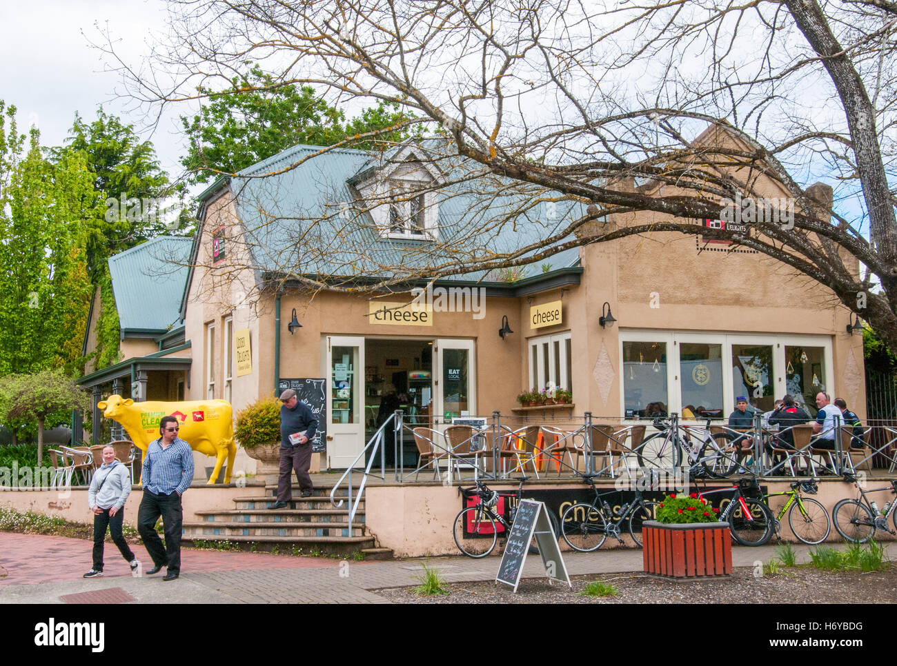 Euter Köstlichkeiten Käse Keller, Hahndorf, Südaustralien Stockfoto