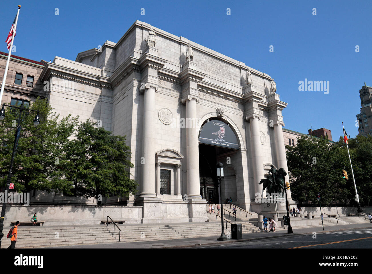 Das American Museum of Natural History in Manhattan, New York, Vereinigte Staaten von Amerika. Stockfoto