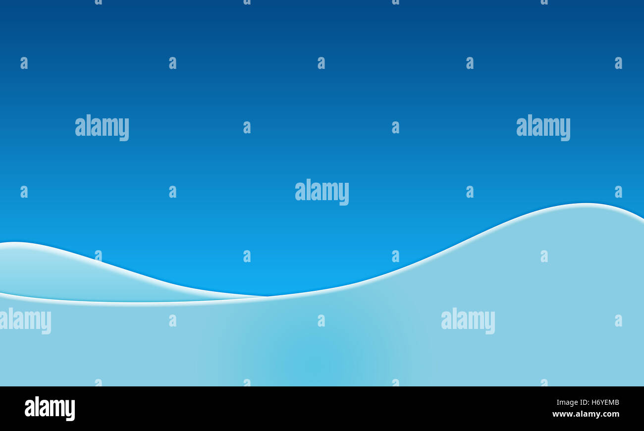 Blauer Hintergrund mit Hang Berg Konzept, Digital erstellt von Computer-software Stockfoto