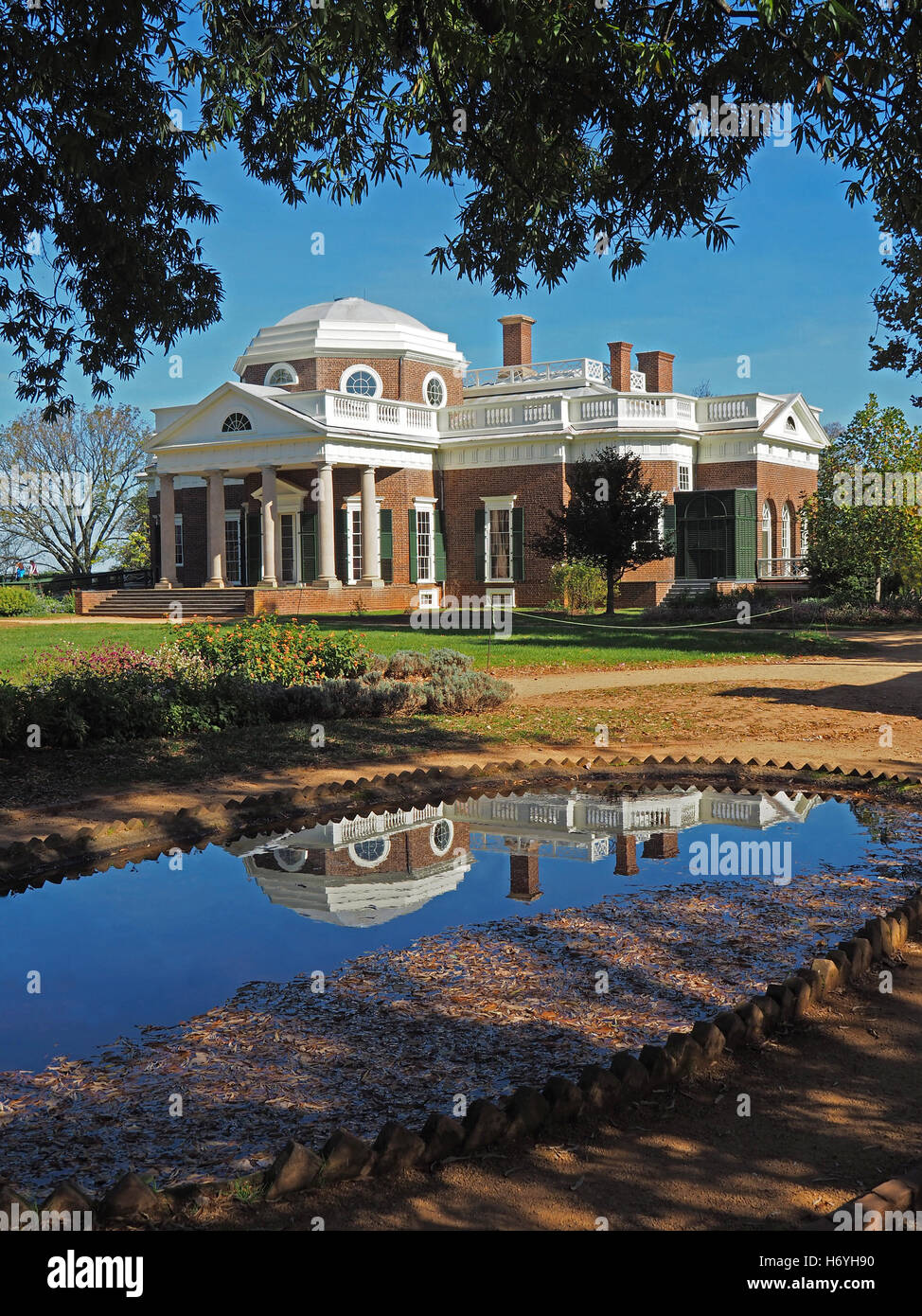 Monticello, Heimat von Thomas Jefferson Stockfoto