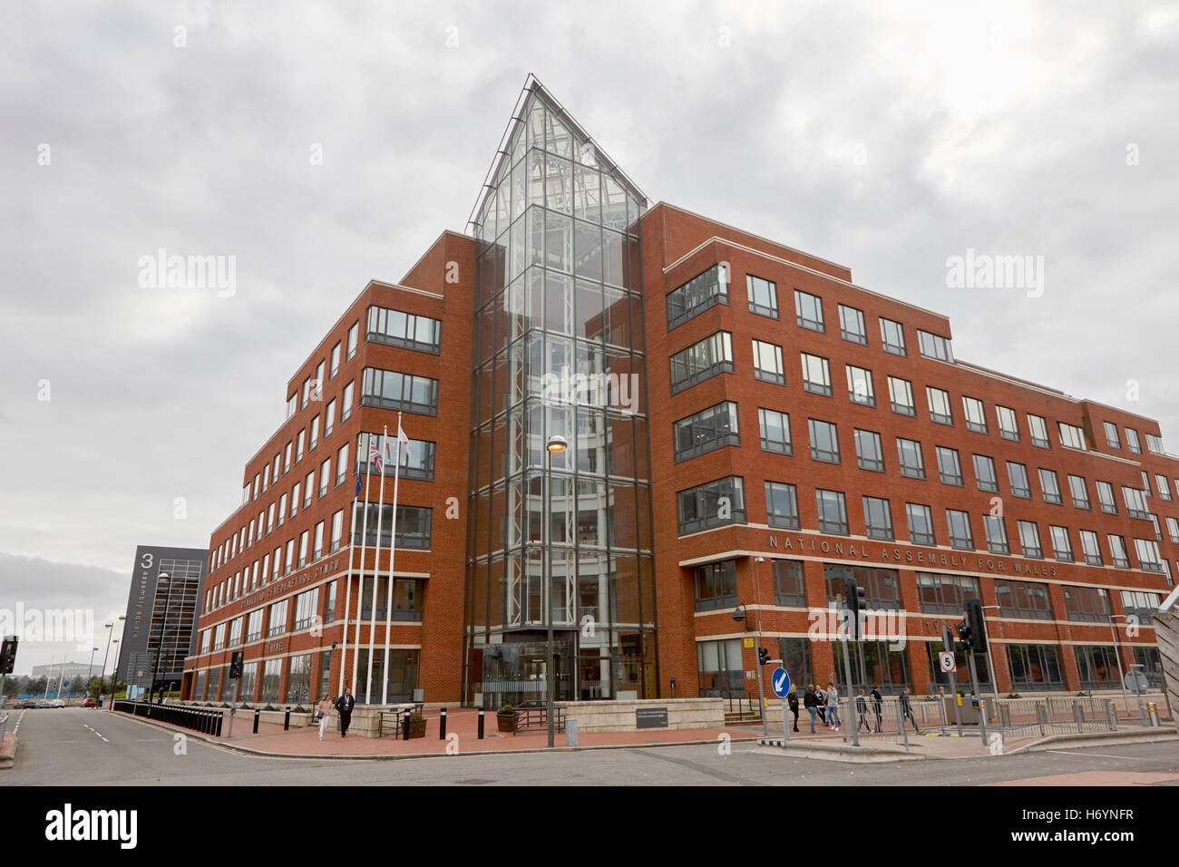 Ty Howell Nationalversammlung für Wales, Cardiff Bay Wales Großbritannien bauen Stockfoto