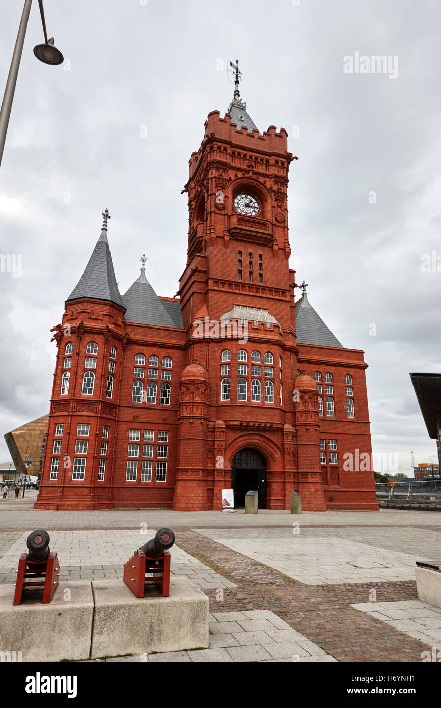 Pierhead Gebäude Cardiff Bay Wales Großbritannien Stockfoto