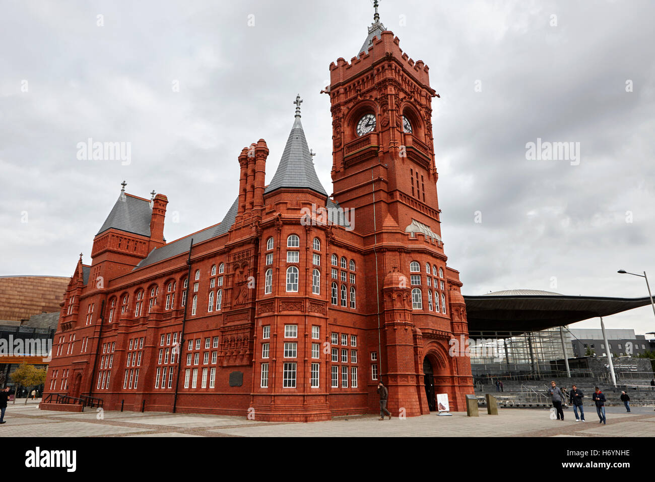 Pierhead Gebäude Cardiff Bay Wales Großbritannien Stockfoto