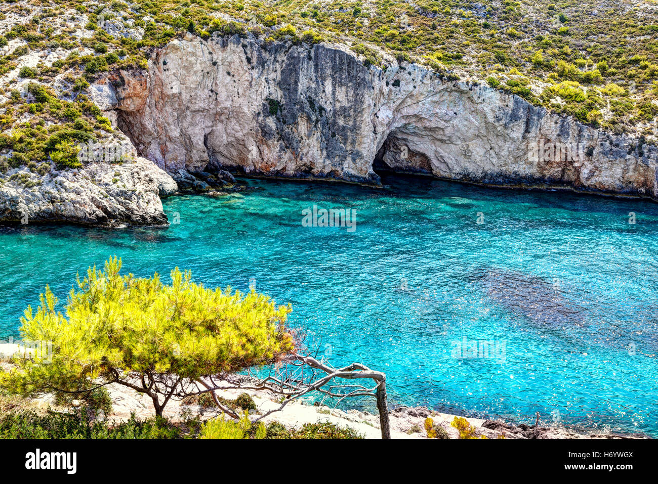 Porto Limnionas in Zakynthos Island, Griechenland Stockfoto