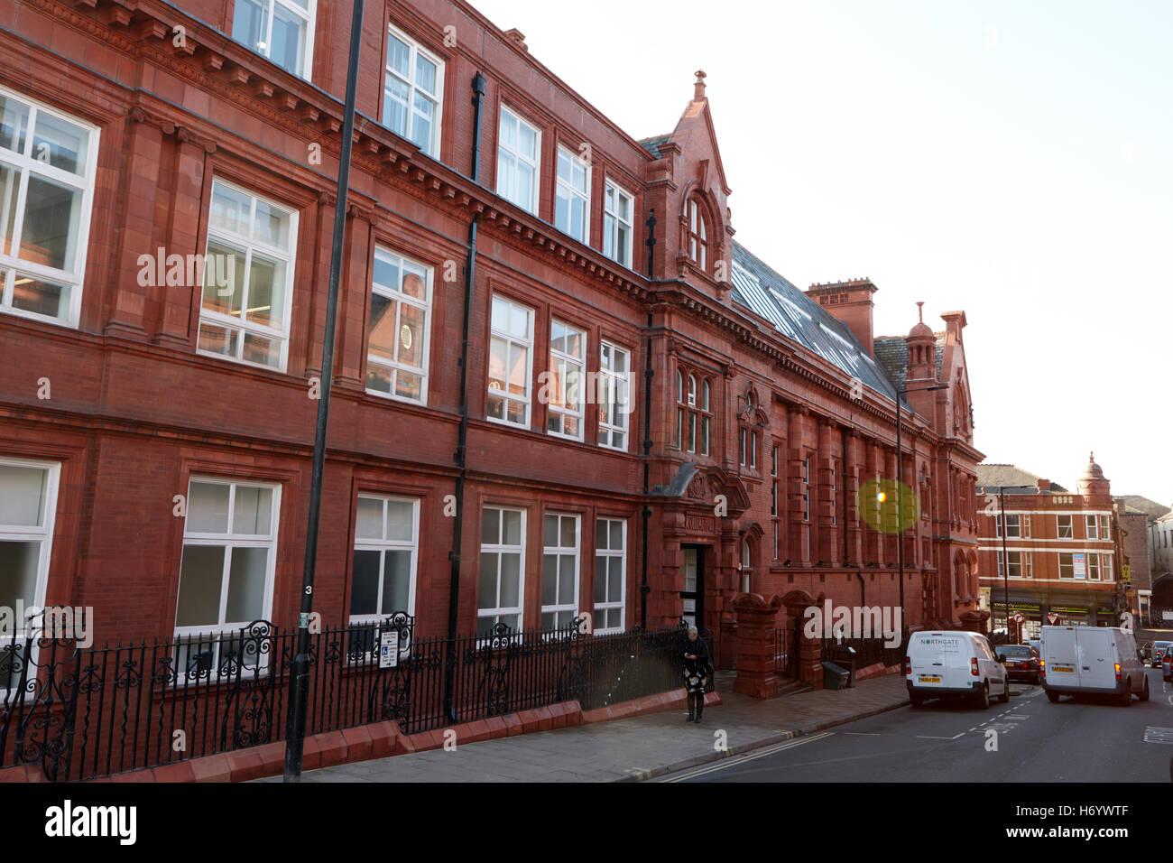 Wigan-Rathaus und Stadtbücherei England United Kingdom Stockfoto