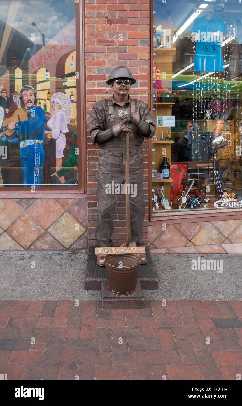 Diese Statue Kerl in Nashville Tennessee Stockfoto