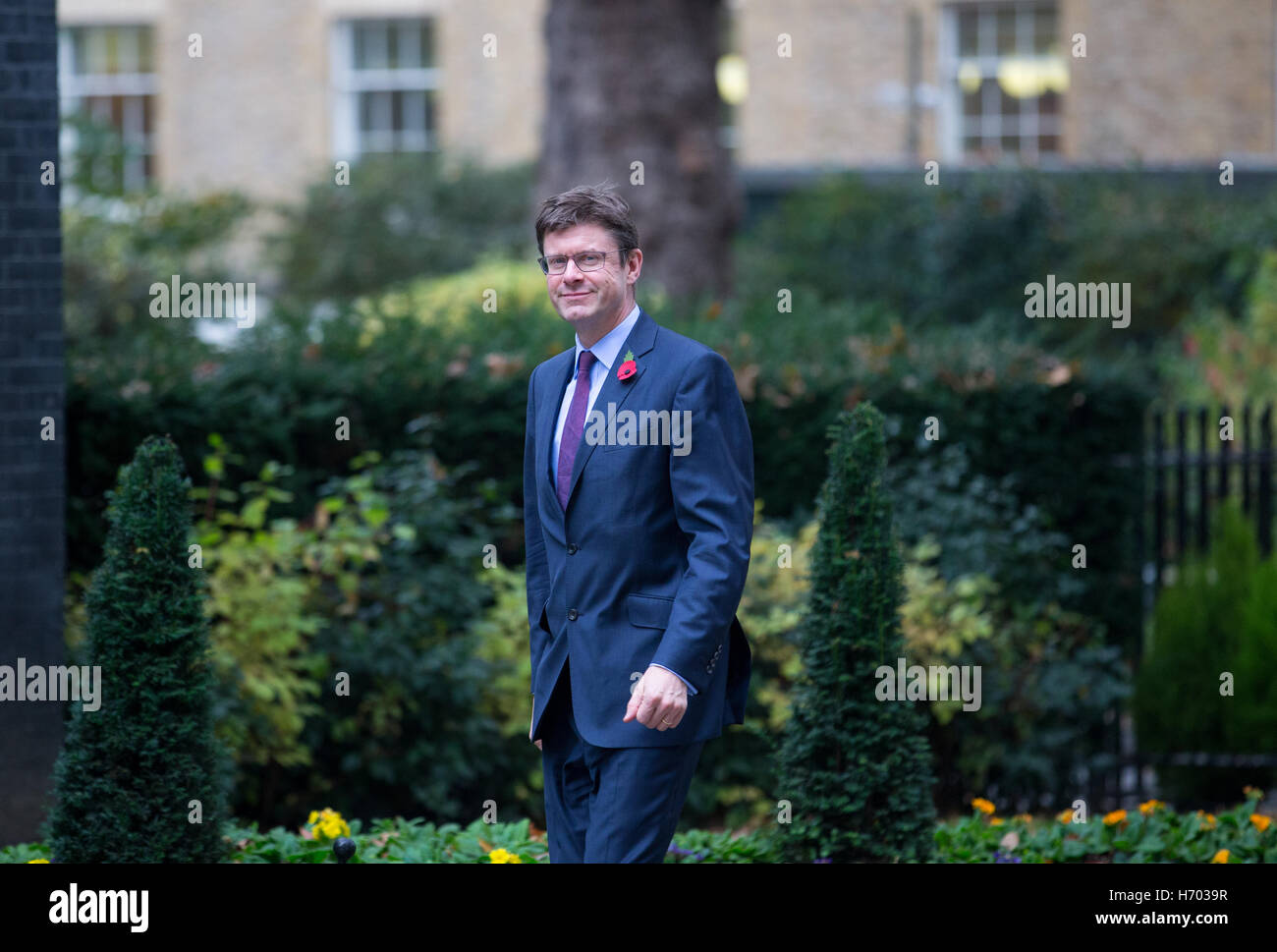 Greg Clark, Staatssekretär für Wirtschaft, Energie und industrielle Strategie kommt in der Downing Street für eine Kabinettssitzung Stockfoto