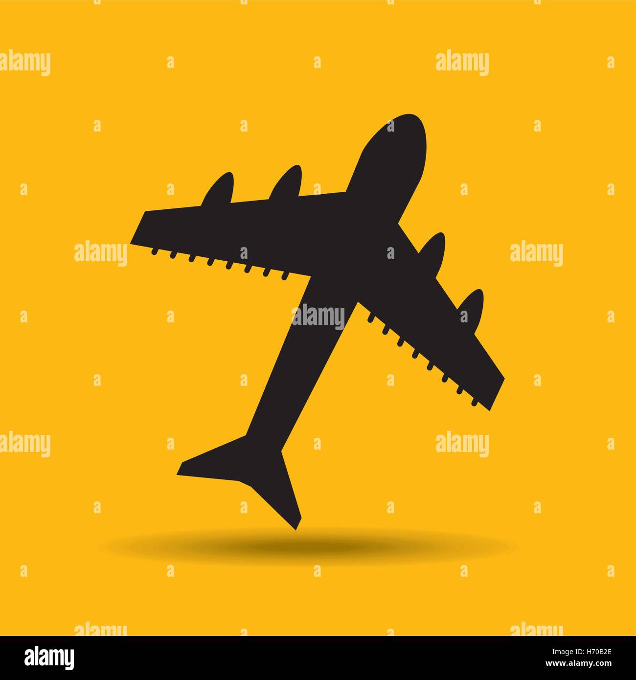 Reisen Sie Transport Flughafen Flugzeug Taste Konzeption, Vektor-Illustration-Grafik Stock Vektor