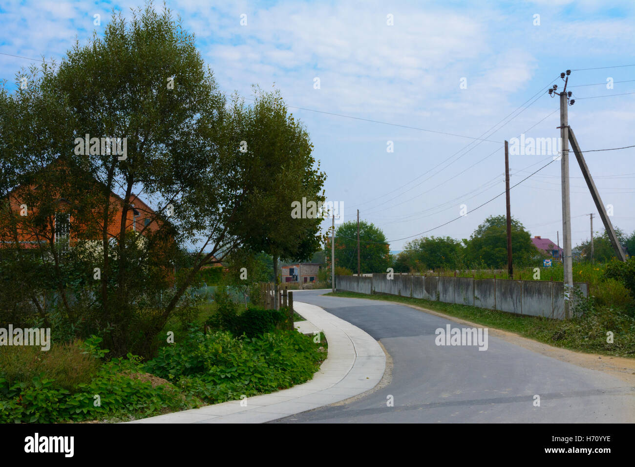 Ländliche bergigen Landschaft im Westen der Ukraine Stockfoto