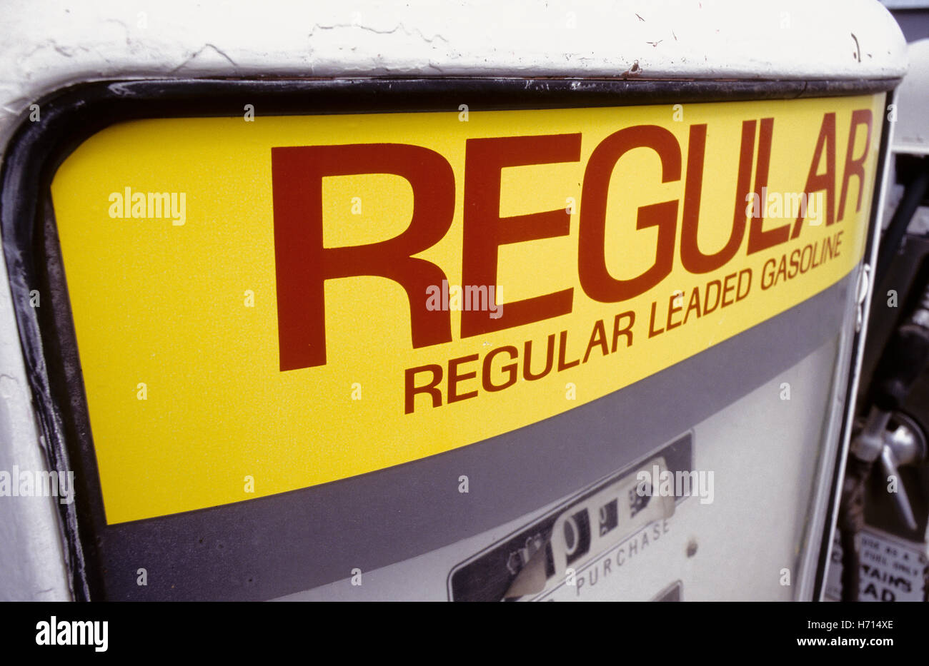 Alten Zapfsäule Stockfoto