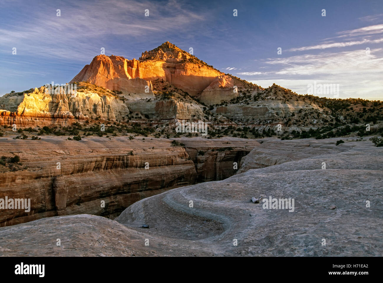 Pyramid Rock, Red Rock State Park, Gallup, New Mexico, USA Stockfoto