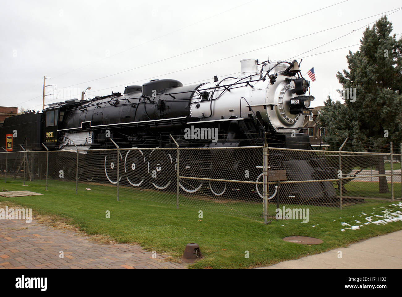 Klasse 0-5-A Mohawk 4-8-4 geben Dampflokomotive Stockfoto