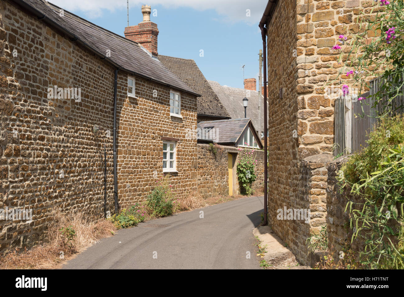 Wohn Häuser im Dorf Adderbury, North Oxfordshire, England, Vereinigtes Königreich Stockfoto