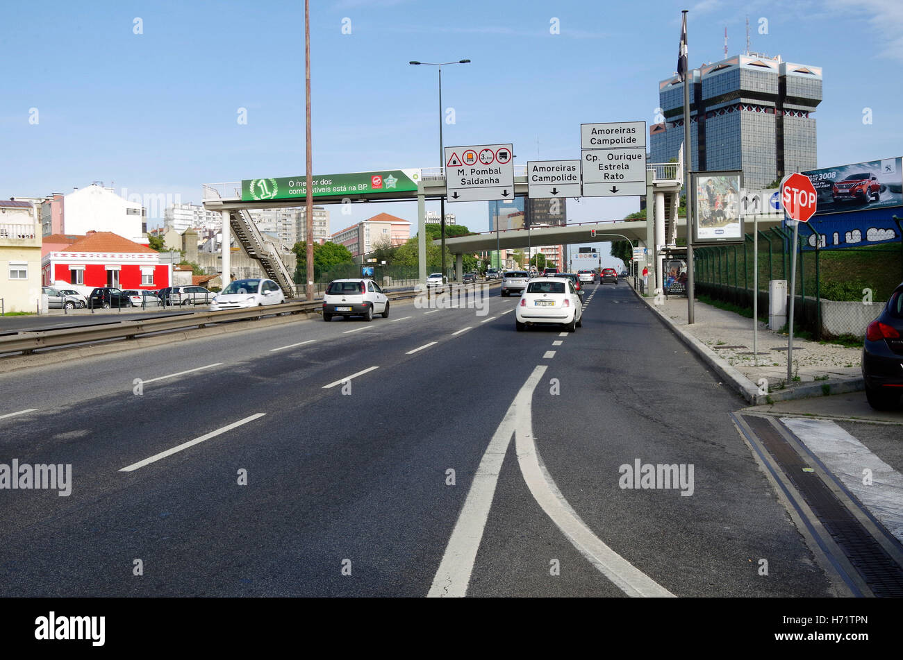 Lissabon, Portugal, ostwärts A5 Amoreiras Zentrum Stockfoto