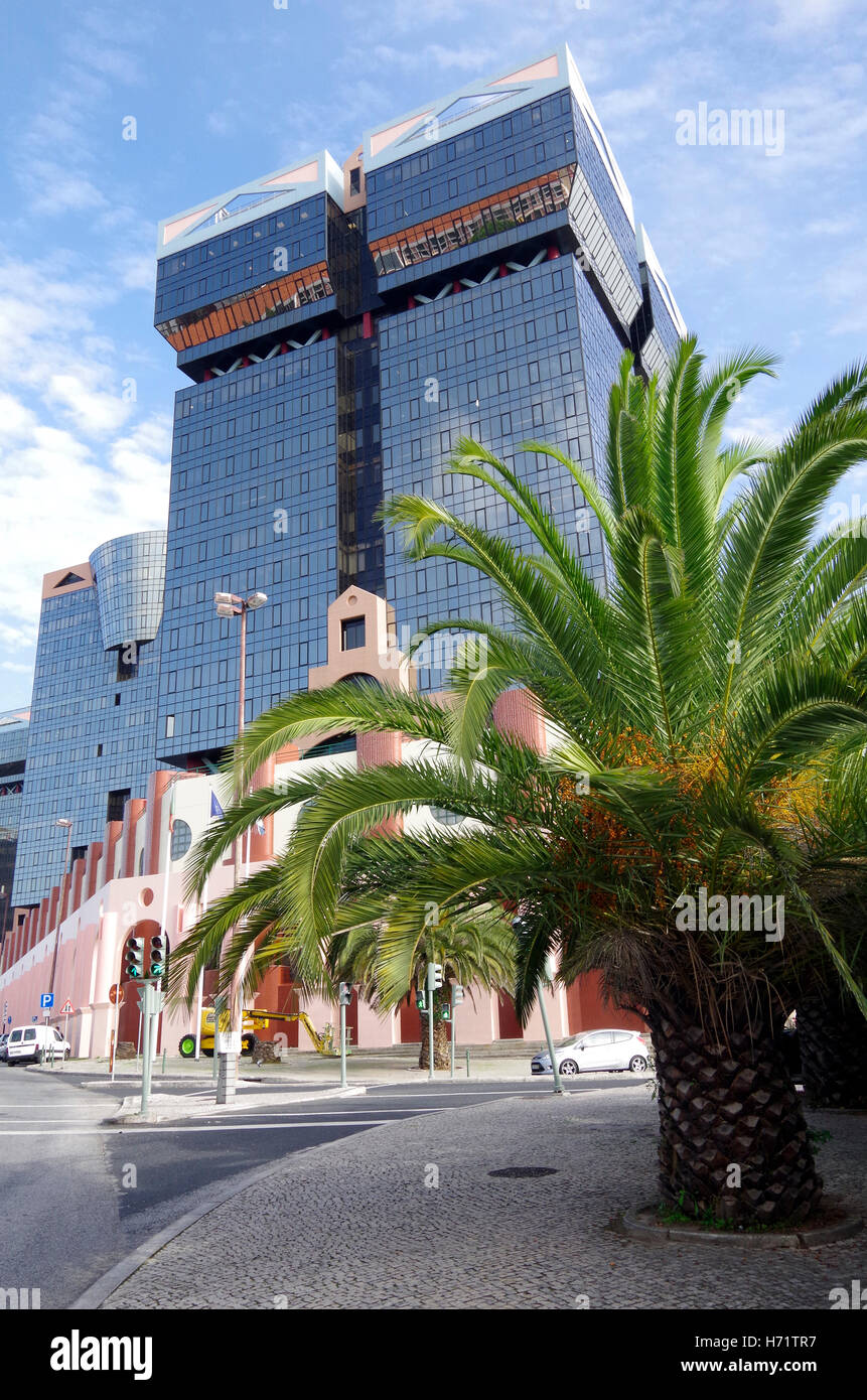 Amoreiras Shopping Bürokomplex, Lissabon Portugal Stockfoto