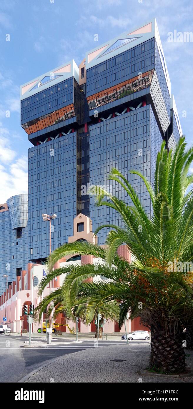 Amoreiras Shopping Bürokomplex, Lissabon Portugal Stockfoto