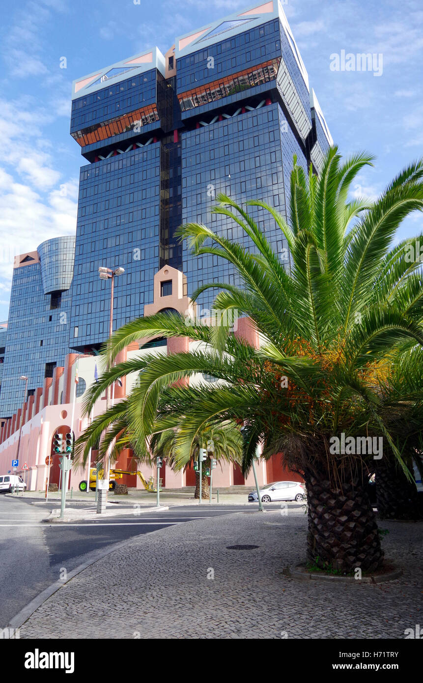 Amoreiras Shopping Bürokomplex, Lissabon Portugal Stockfoto