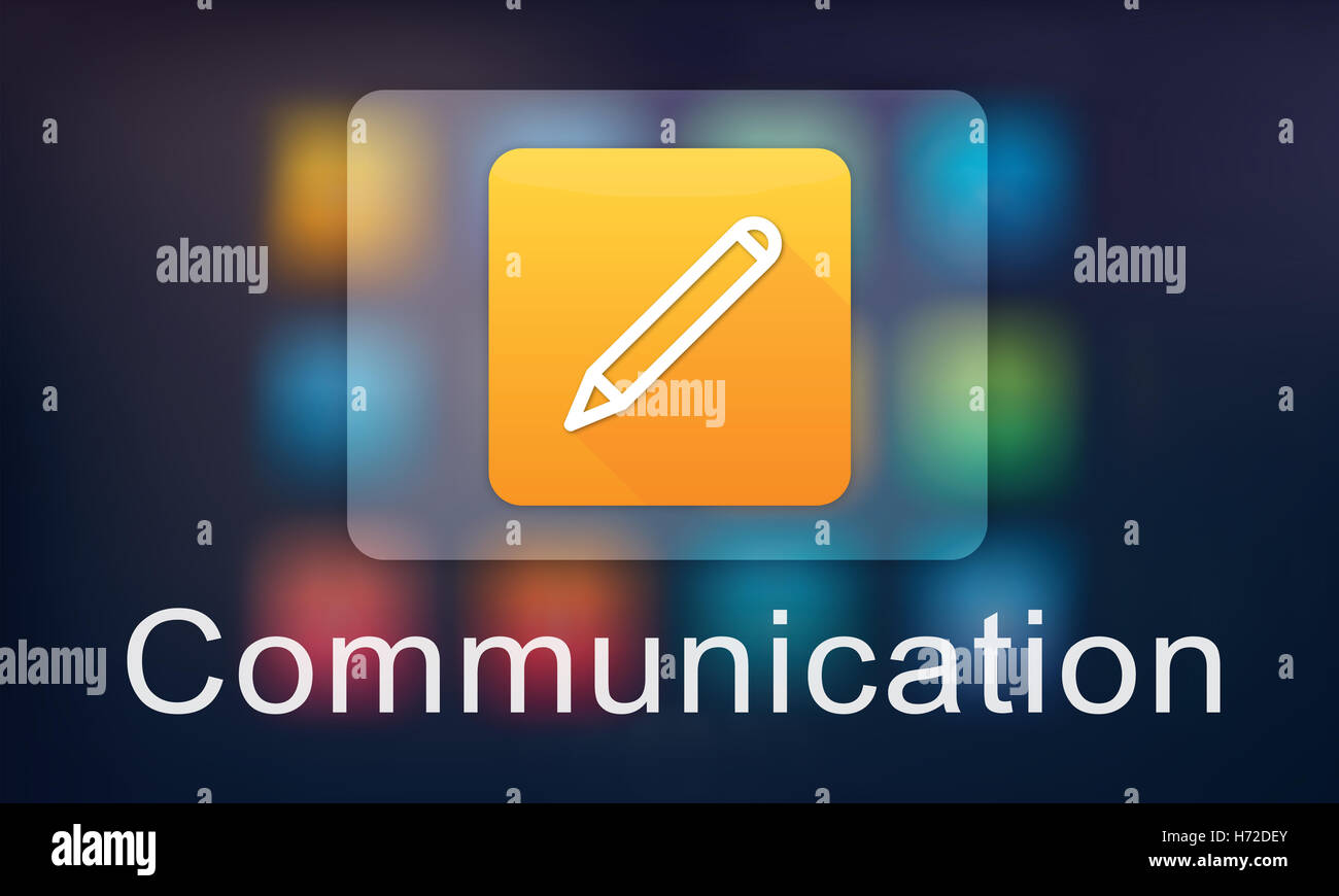 Mobile Anwendung Illustrator Kreativität Designkonzept Stockfoto