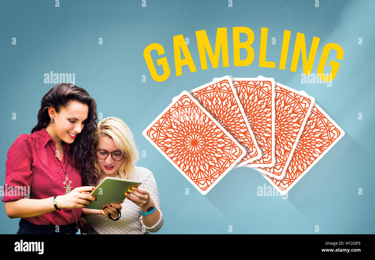 Glücksspiel Glück Jackpot Risiko Wette Konzept Stockfoto