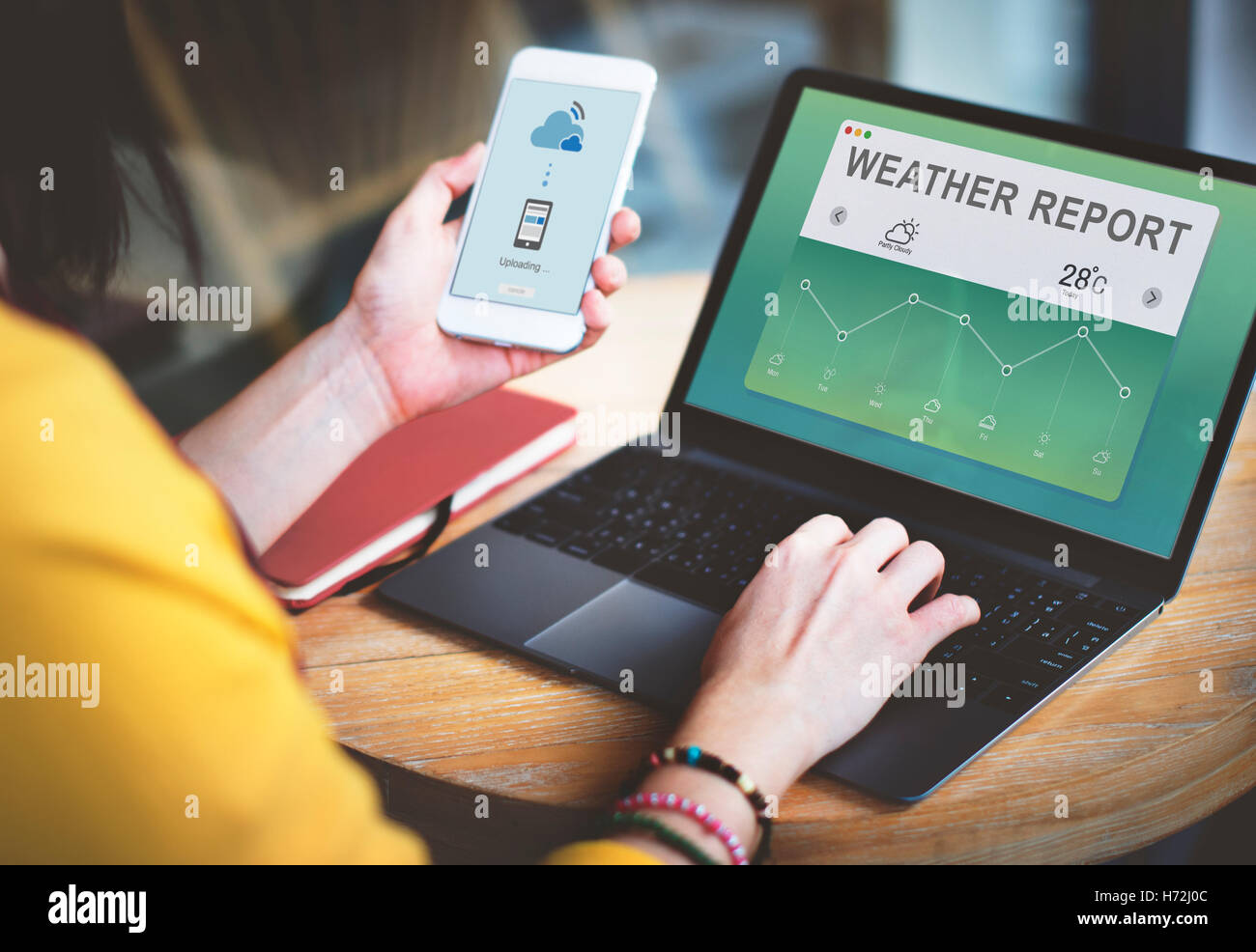 Wetter Bericht Datenkonzept Meteorologie Stockfoto