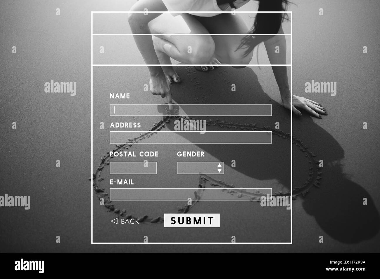 Anmelden Konto Mitgliedschaft registrieren Konzept abonnieren Stockfoto