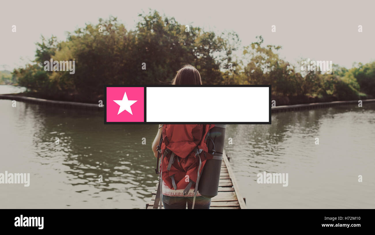 Abzeichen Kopie Banner Beschriftung leer Stempel Raumkonzept Stockfoto