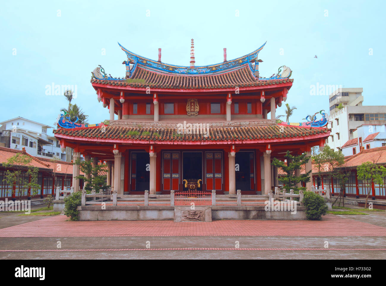 Buddhistischer Tempel in Yilan Stockfoto