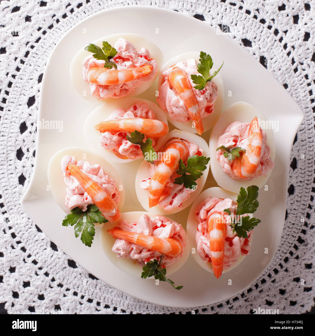 Prawn Canapes Stockfotos und -bilder Kaufen - Alamy