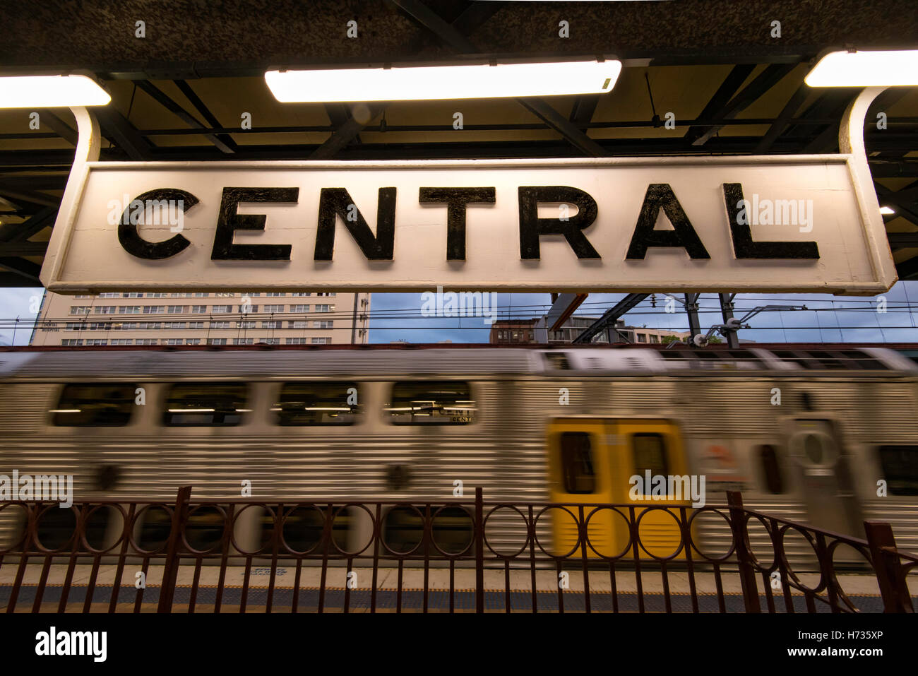 Ein K Sydney elektrische Zug Hauptbahnhof in Sydney, New South Wales, Australien Stockfoto