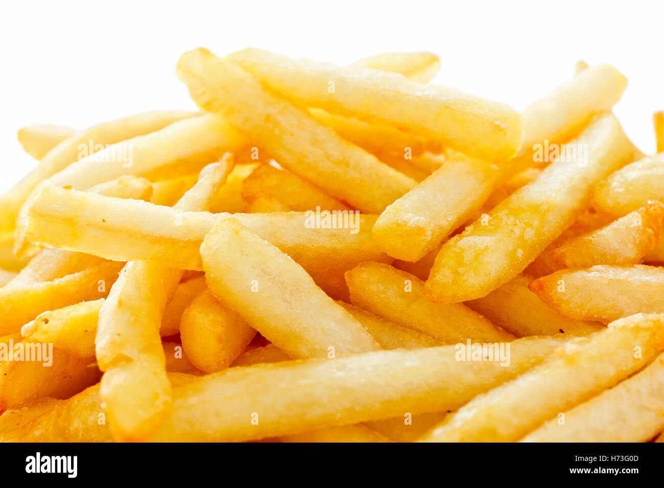 Knusprige Pommes Frites mit Ketchup bereit, Essen Stockfoto