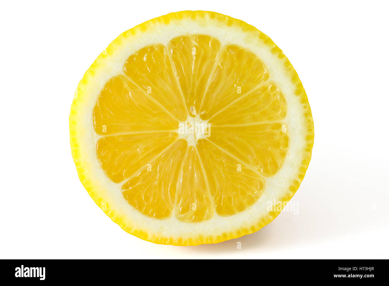 Eine halbe Zitrone oder orange Stockfoto