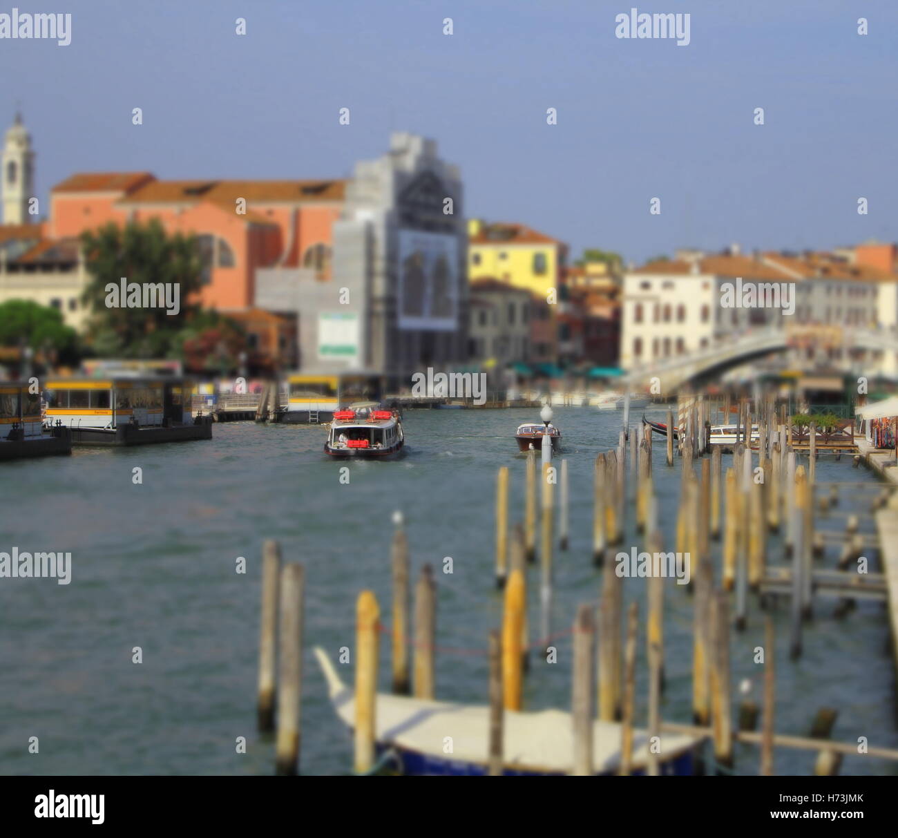 berühmte grand Canale von Rialto Bridge, Venedig, Italien Stockfoto