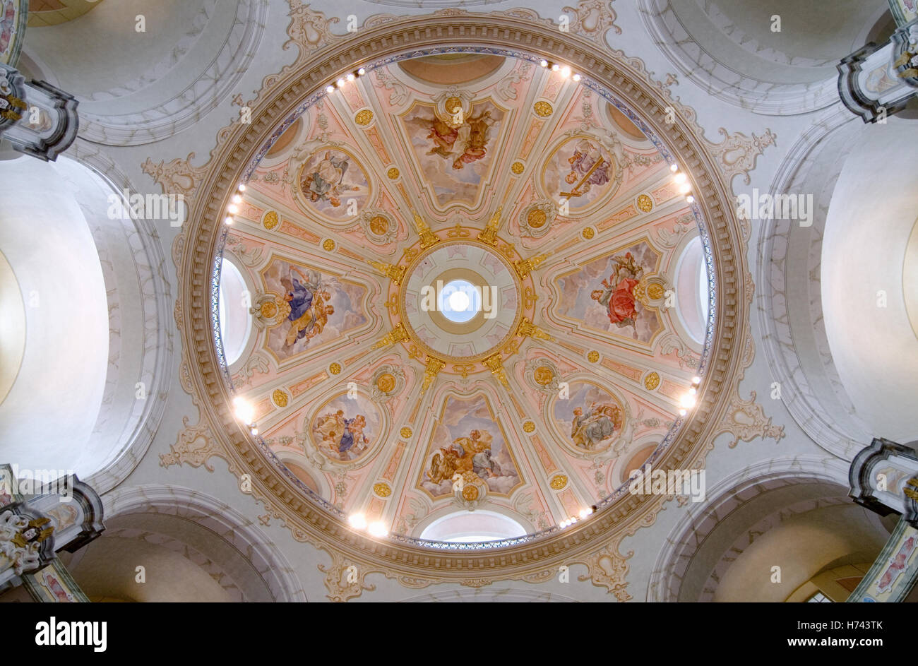 Frauenkirche Kirche unserer lieben Frau in Dresden, Sachsen Stockfoto