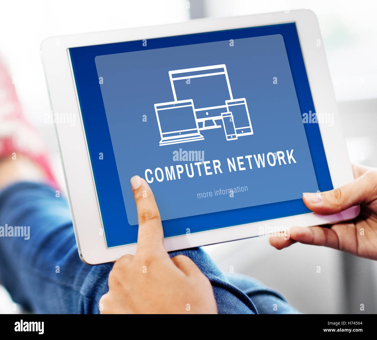 Computer Netzwerk Digital Design-Innovation-Konzept Stockfoto