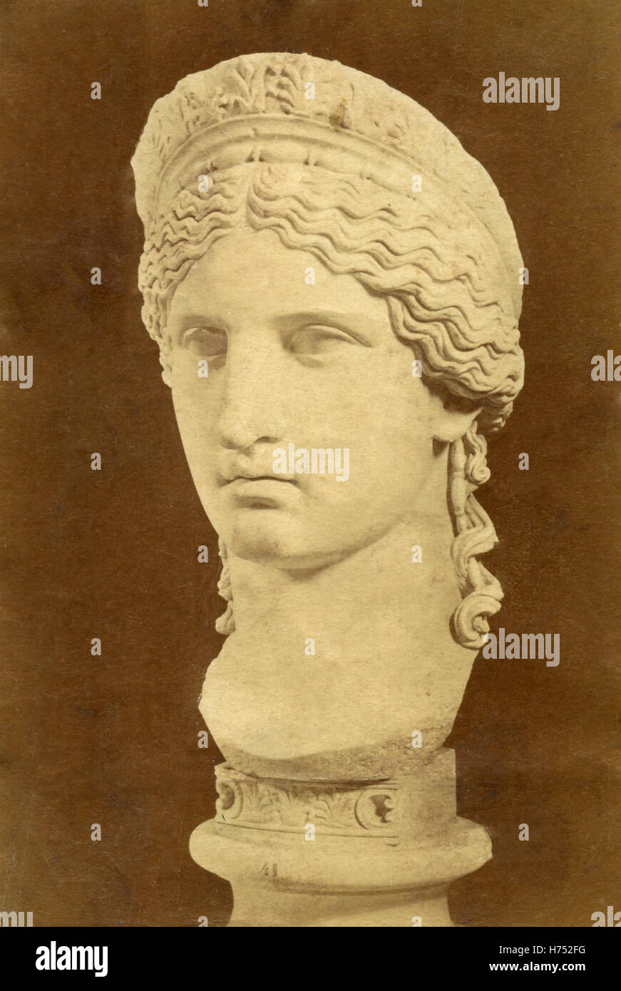 Kopf der Juno Ludovisi, Skulptur, Rom, Italien Stockfoto