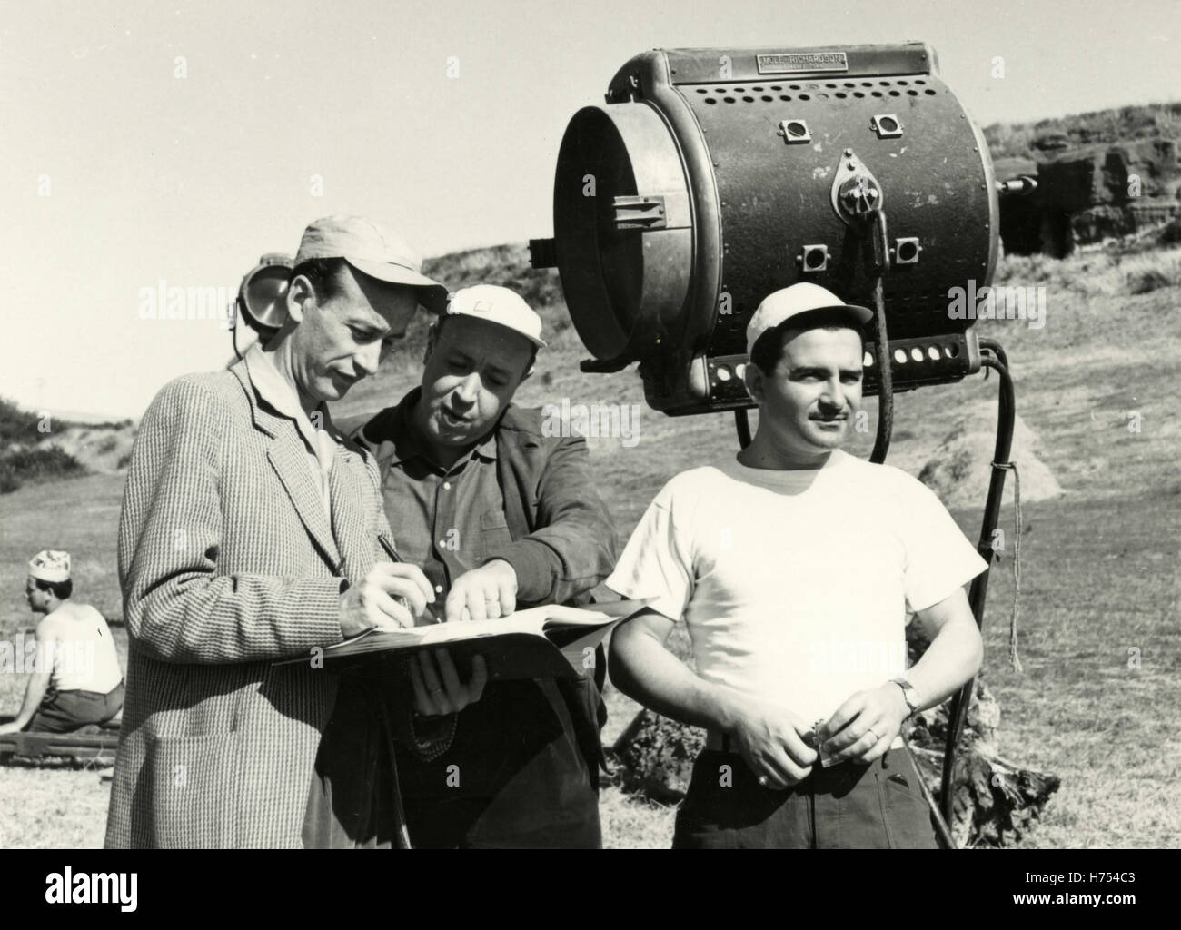 Dreharbeiten des Films wir heiraten in Capri, Italien 1956 Stockfoto