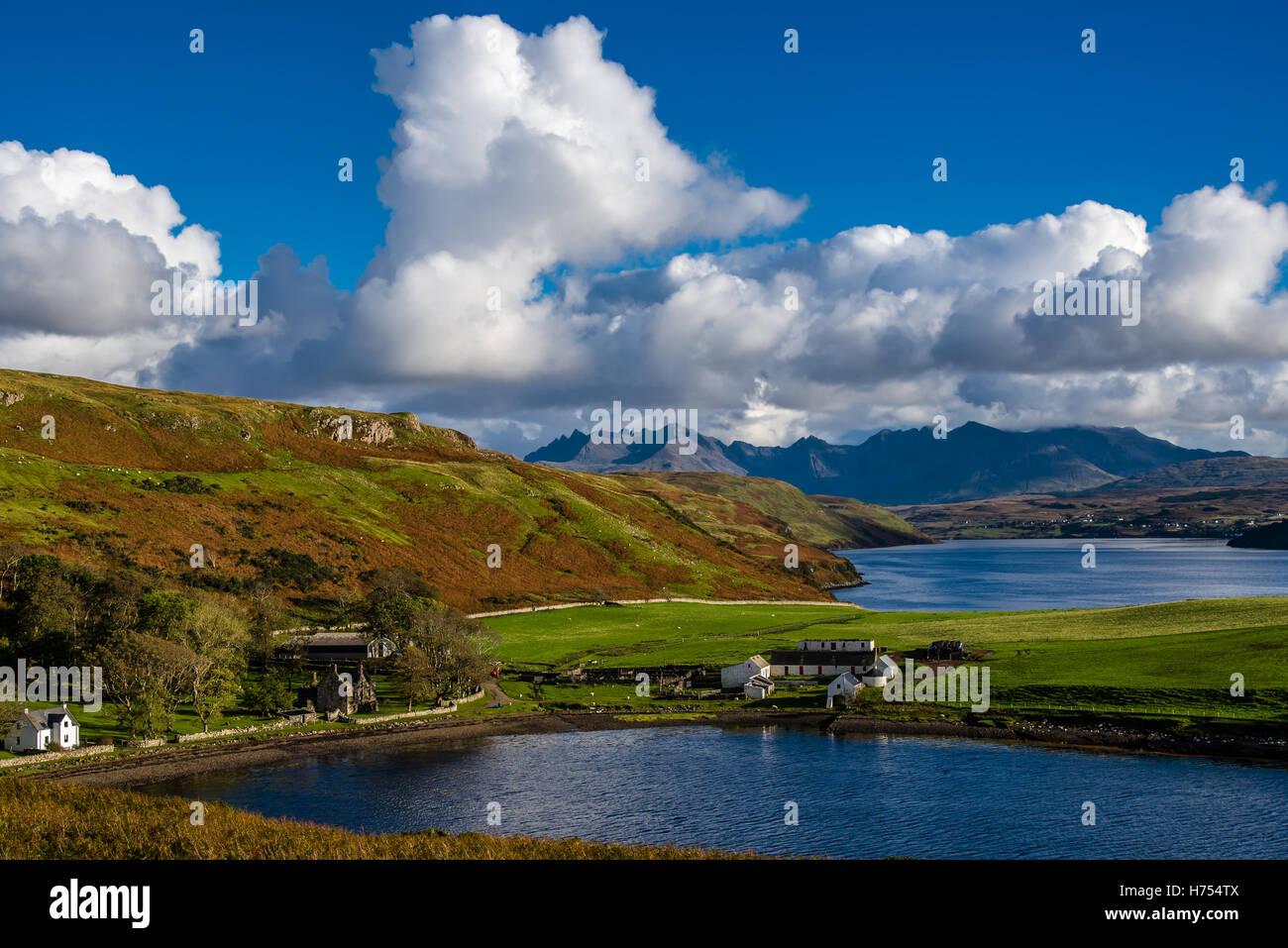 Bauernhof Croft auf der Isle Of Skye Stockfoto