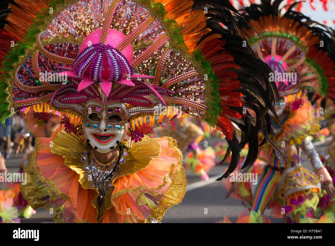 Masskara Festival 2016, Bacolod City, Philippinen Stockfoto