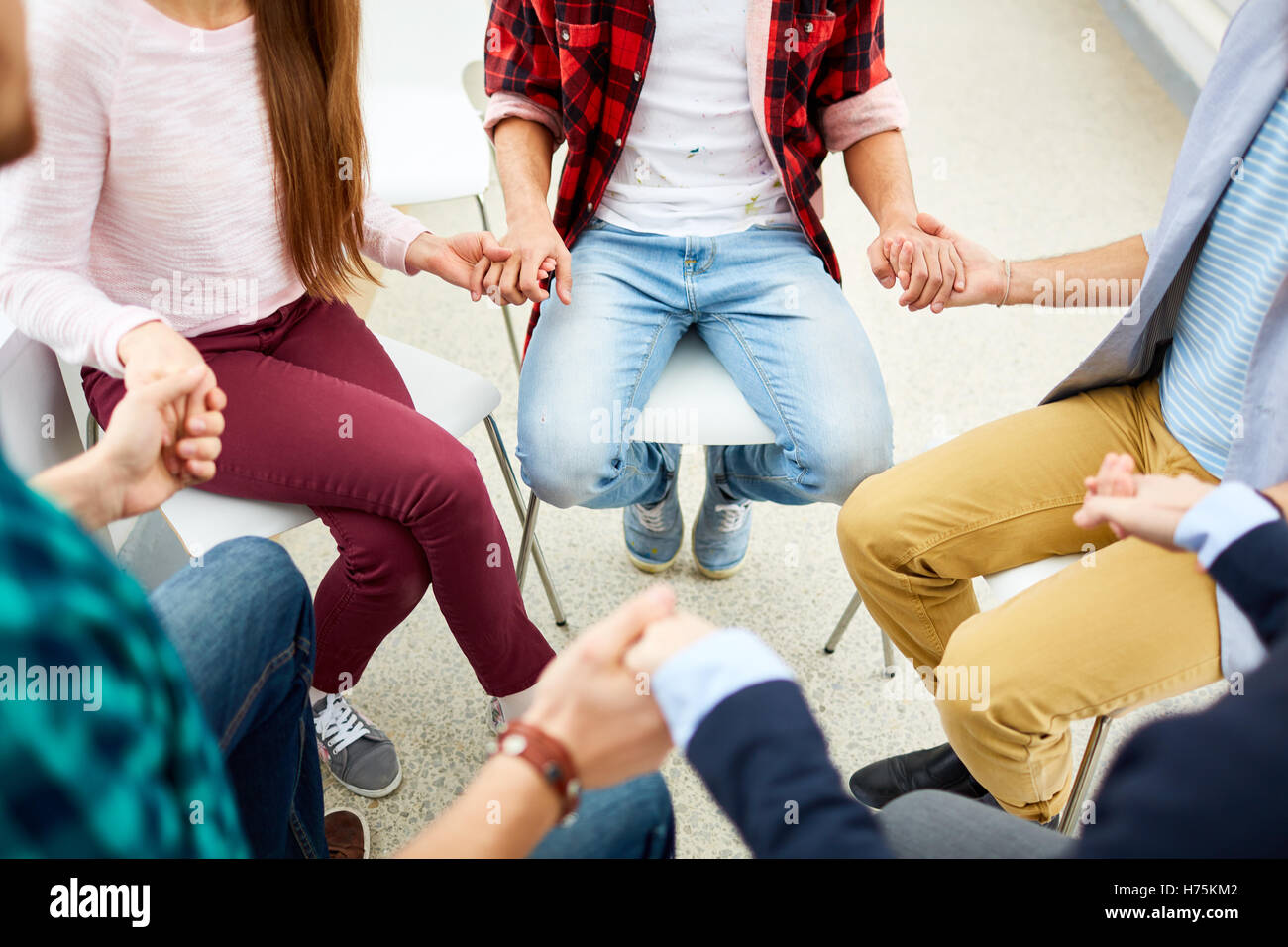 Psychologische Unterstützung Stockfoto