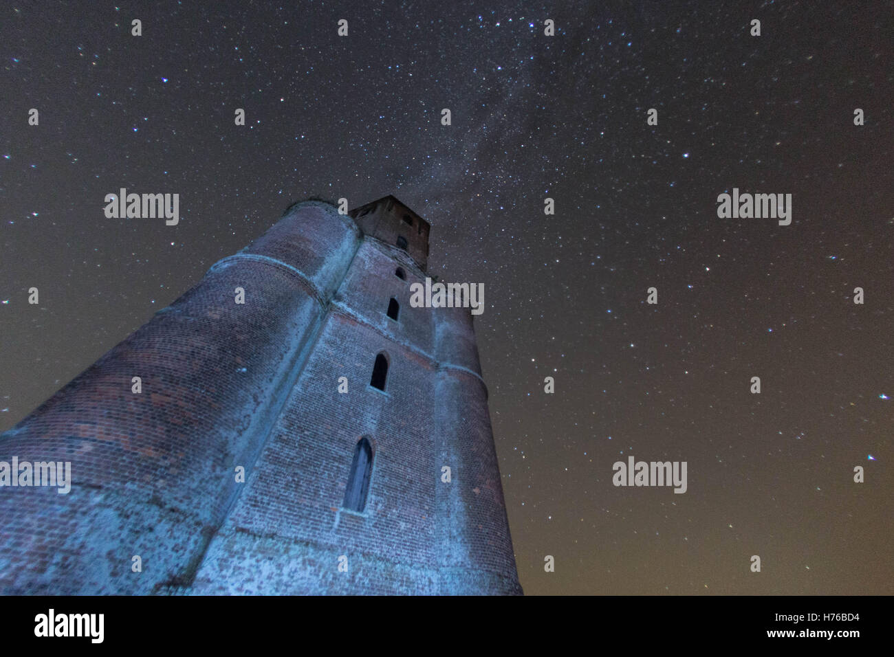 Astro-Fotografie in Horton Tower, Dorset, auf der Suche nach dem Nordlicht Stockfoto