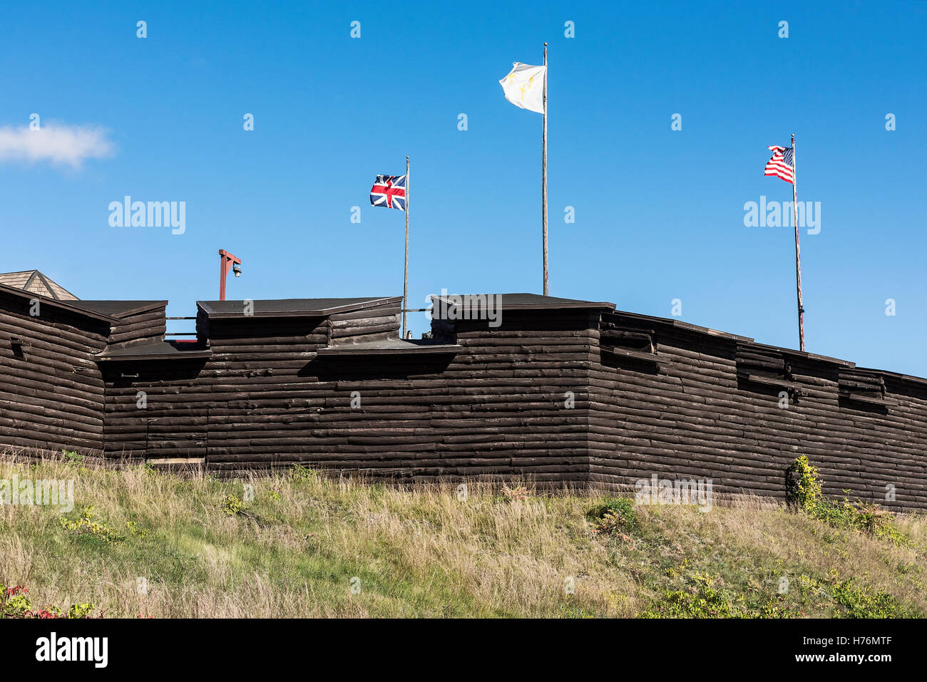 Fort William Henry, Lake George, New York, USA. Stockfoto