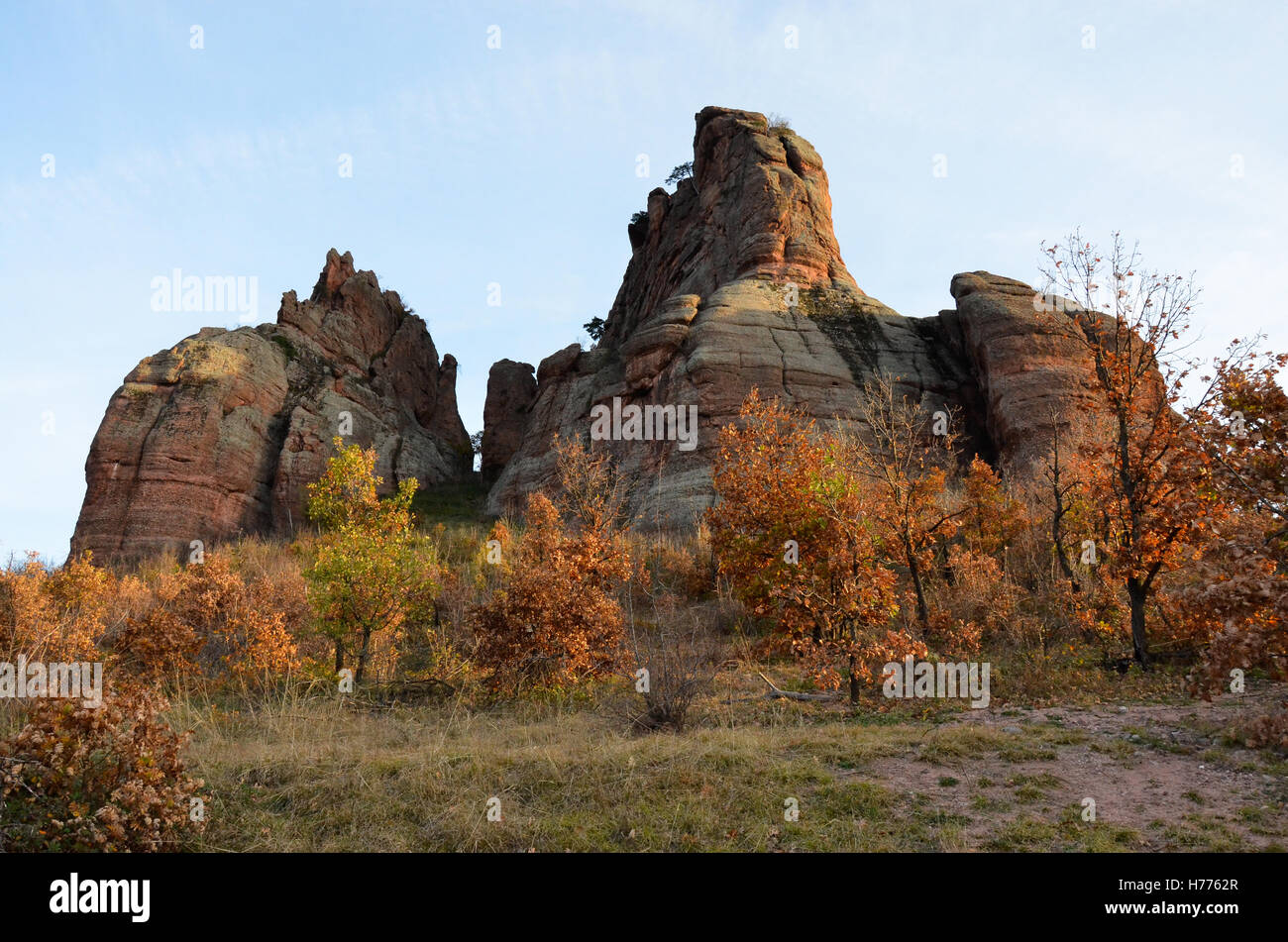 Felsformationen in Belogradchik, Bulgarien Stockfoto