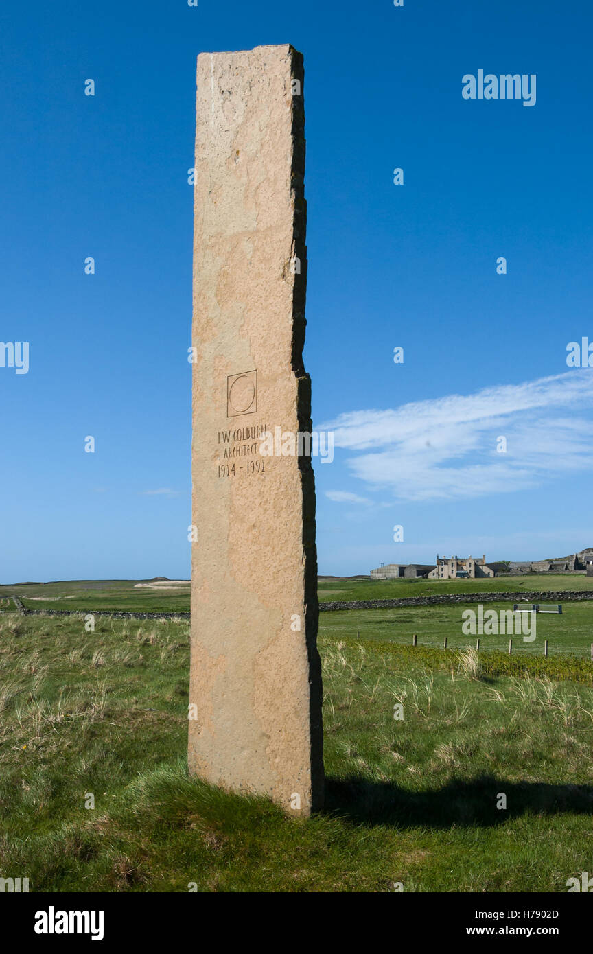 Ständigen Gedenkstätte Stein, ich W Colburn ein US-amerikanischer Architekt Stockfoto