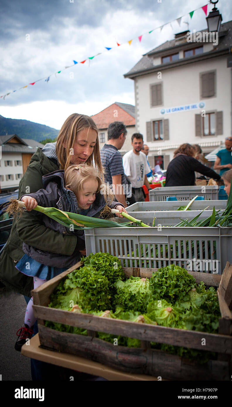 ÖKOLOGISCHEN LANDBAU Stockfoto